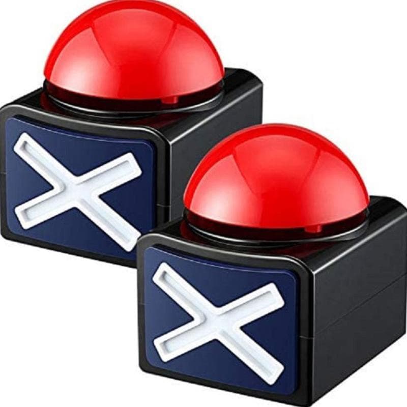 Pulsante Allarme Buzzer Risposta Gioco Con Suono Luce Quiz Trivia Got Talent Buzzer Attrezzatura Didattica Materiale Scolastico Originale