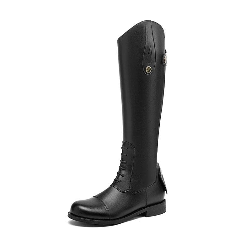 Stivali Equestri Pelle Forniture Equestri Stivali Lunghi Equipaggiamento da Equitazione Antiscivolo Calzature Ultra Resistenti Scarpa per Cavaliere cm