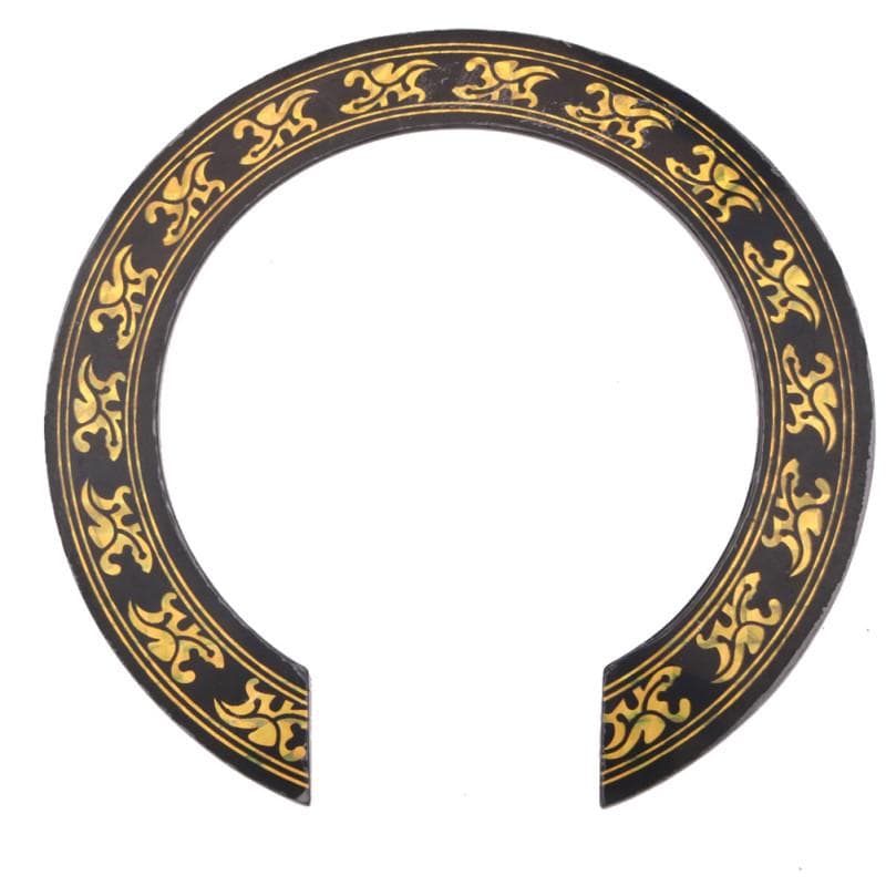 Adesivo per foro sonoro per chitarra con motivo floreale da 105 mm di diametro, cerchio per foro sonoro per chitarra oro