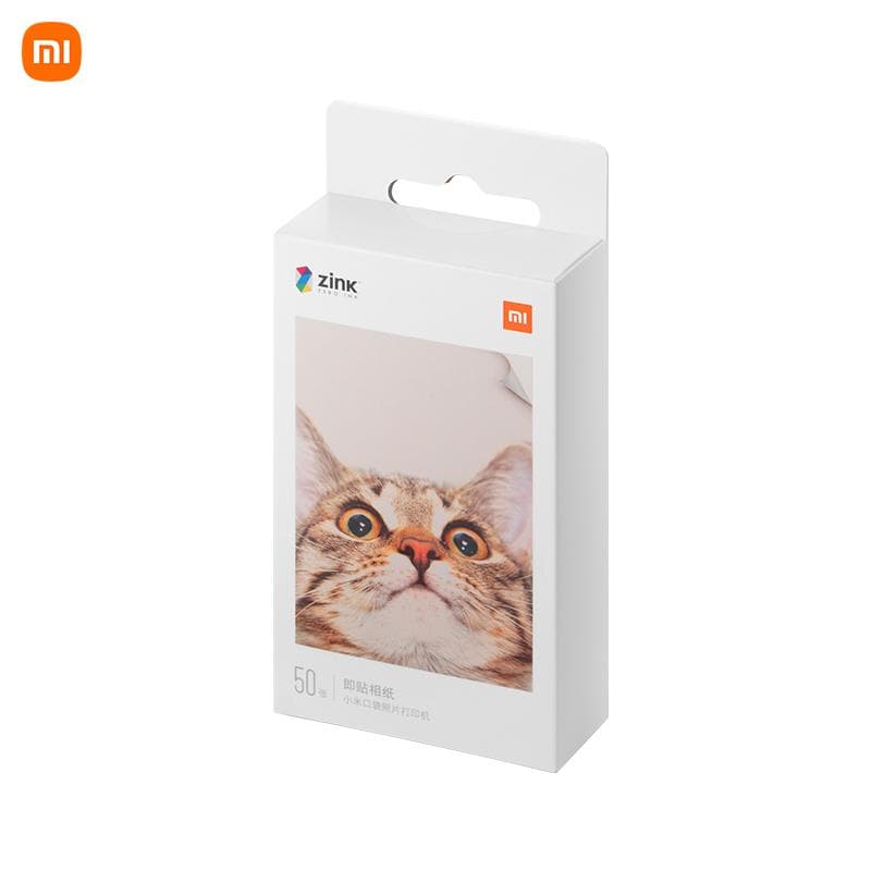 Xiaomi ZINK Carta per stampante tascabile Carta fotografica autoadesiva Stampa a colori Mini stampante fotografica tascabile da 3 pollici 10-100 pezzi