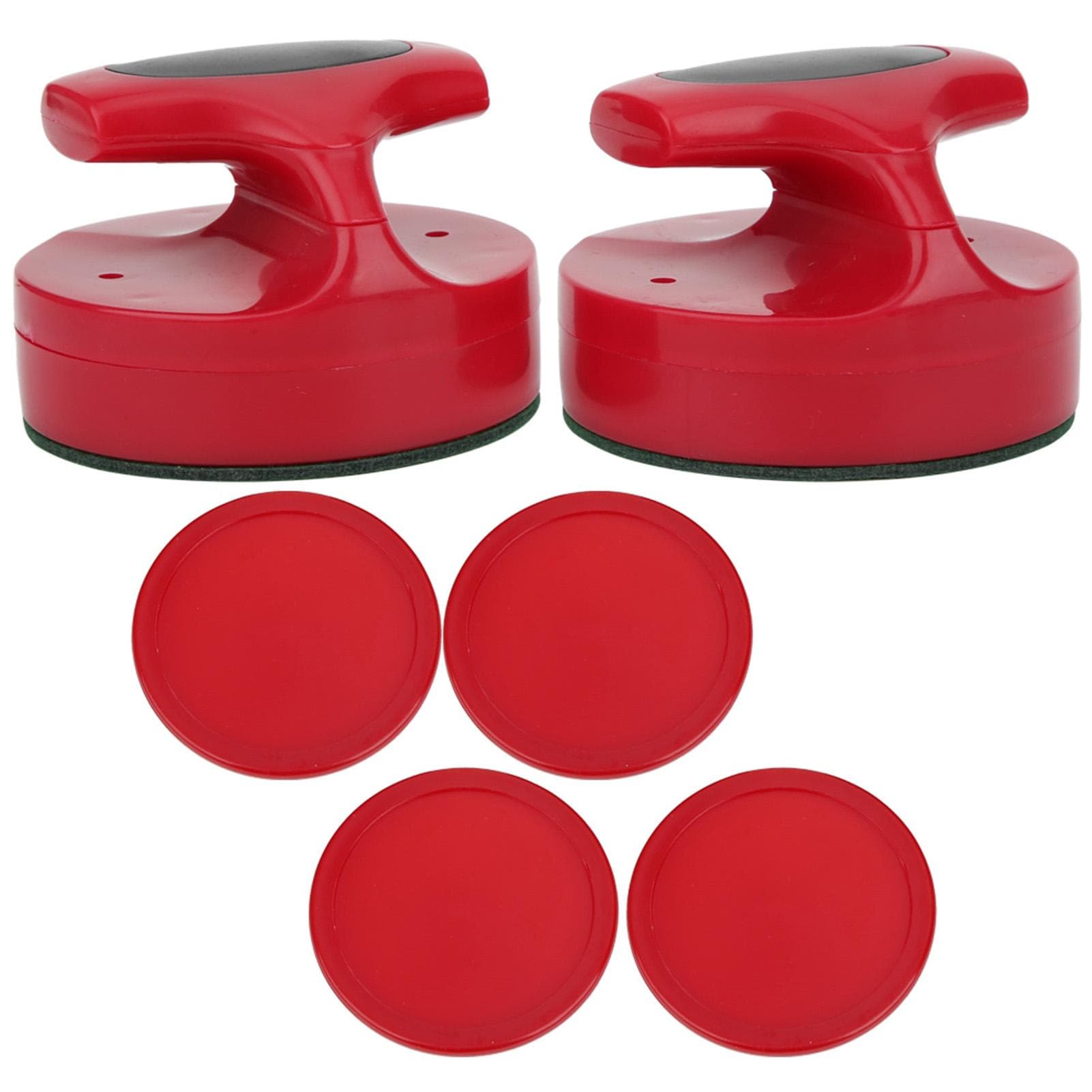 Tavolo da Gioco Hockey Set Spingitori Slider 94MM con 4 Puck Accessori Taglia Grande Rosso