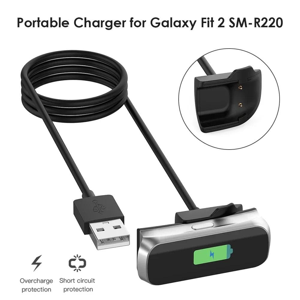 Cavo di Ricarica Per Gear Fit 2 r220 Smart Bracelet Sostituzione Caricabatterie USB Dock Cavo di Alimentazione Cradle Per Samsung-Galaxy Fit2 R220