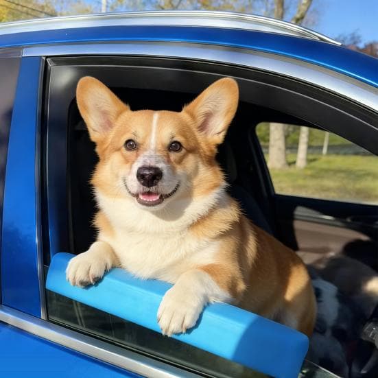 Poggiamento per Finestrino Auto per Cani Cuscino Poggiamento Universale per Animali Domestici per Proteggere Mascella Denti Collo del Cucciolo Durante