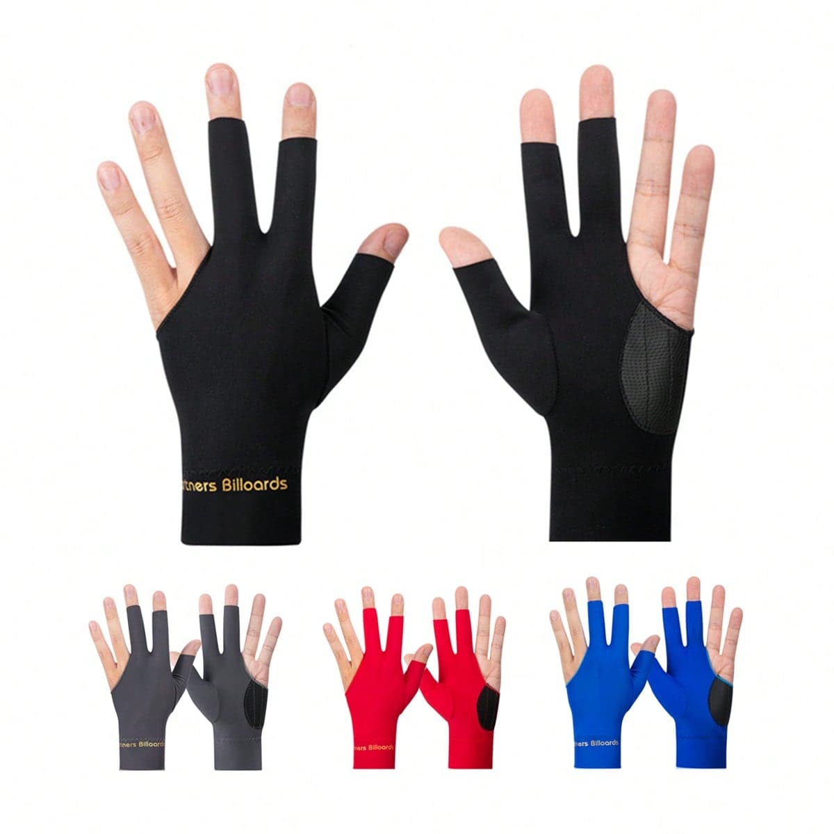 1 Pezzo Guanto sinistro antiscivolo elastico di dimensione universale per stecca da biliardo/snooker per uomo e donna, adatto per giochi per adulti