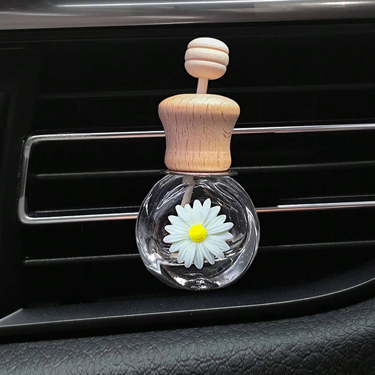 con decorazione floreale vuoto Bottiglia di profumo design Ornamento per presa d'aria auto