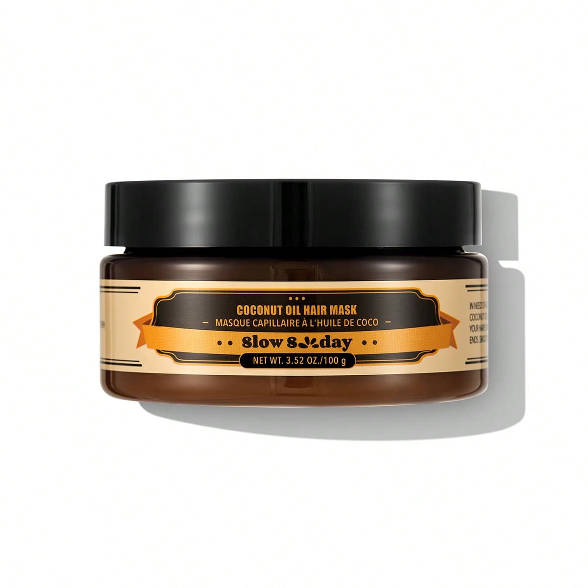 Maschera per capelli all'olio di cocco, cocco, anti-crespo, nutriente, mantiene i capelli morbidi e lucidi, adatta a tutti i tipi di capelli, buona