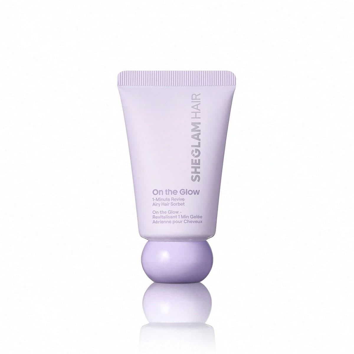 On The Glow 1-Minute Airy Hair Sorbet - 25 g, balsamo idratante senza risciacquo, crema senza risciacquo, protezione dal calore per lo styling, senza
