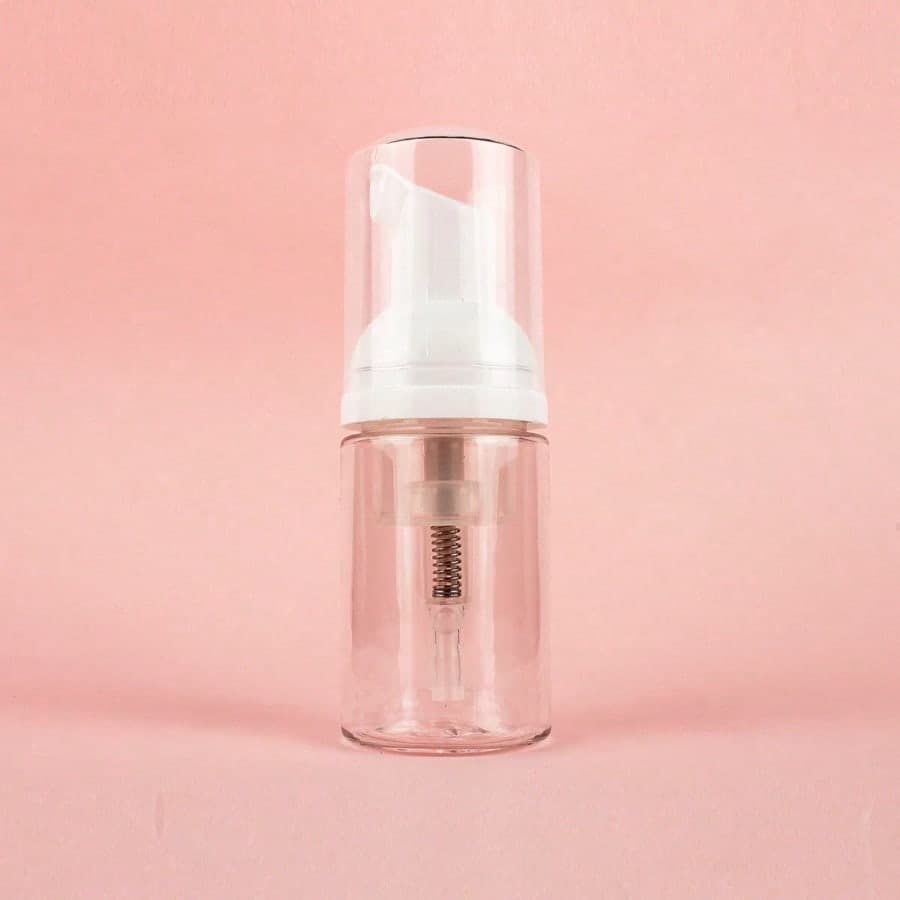 30ml Bottiglie a pompa in schiuma bianca di dimensioni da viaggio, dispenser in plastica ricaricabile per detergente viso, sapone, campioni,