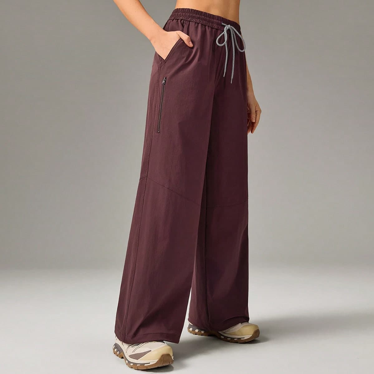 Pantaloni da donna per attività all'aperto, escursionismo e campeggio, resistenti all'acqua, leggeri, a gamba dritta, pantaloni da esterno