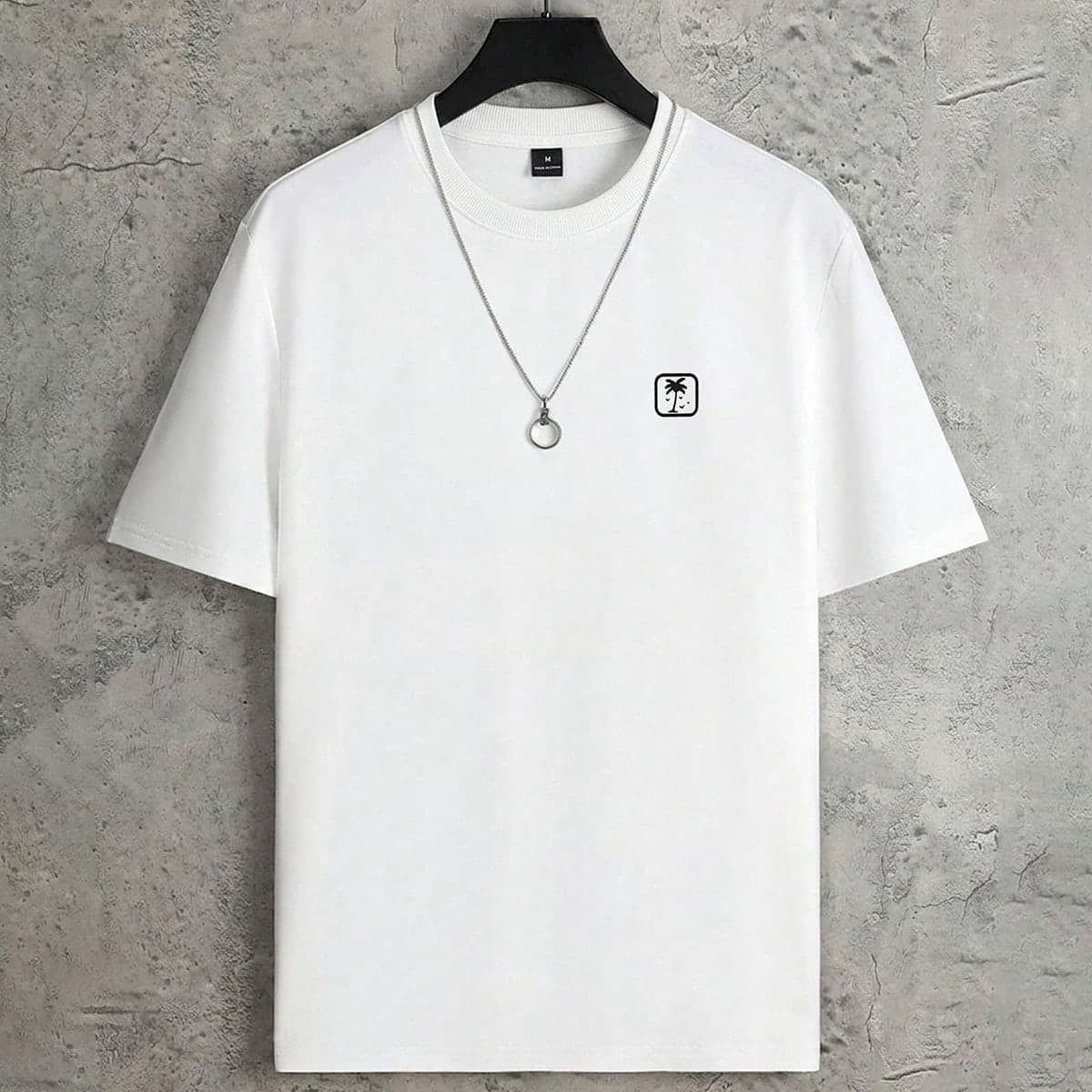 T-shirt casual estiva da uomo con stampa, girocollo, maniche corte, stile streetwear, spalle cadenti, regali per il fidanzato, back to school,
