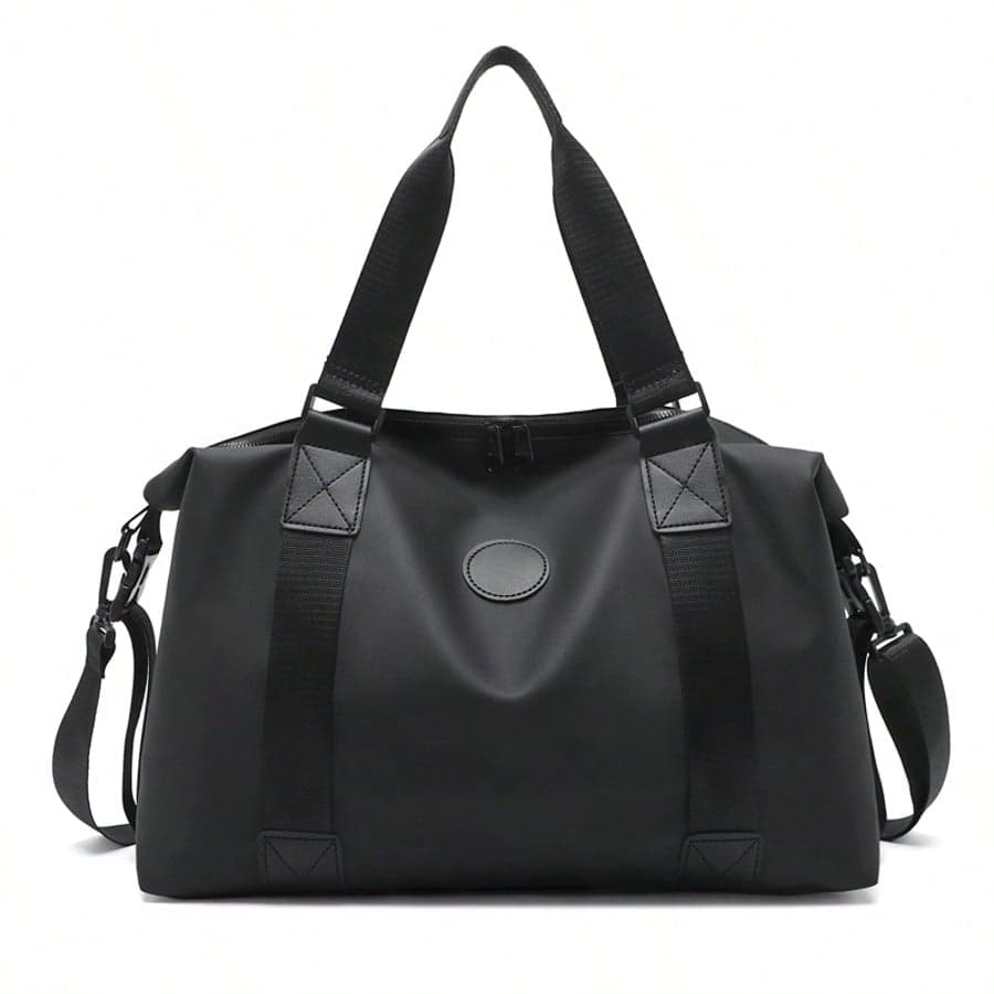 Borsa da palestra portatile di grande capacità con tracolla regolabile e rimovibile, borsa da viaggio a tracolla per il trasporto di abbigliamento