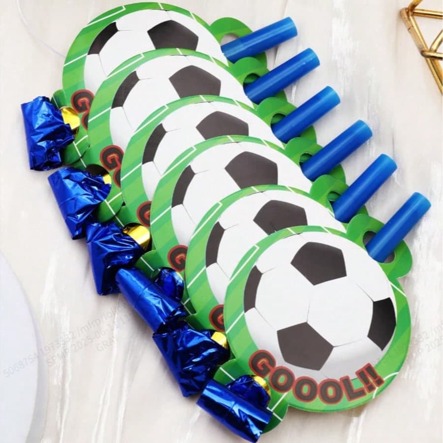 12 pezzi Oggetti ricreativi a forma di soffioni per tifo calcistico/football per feste sportive