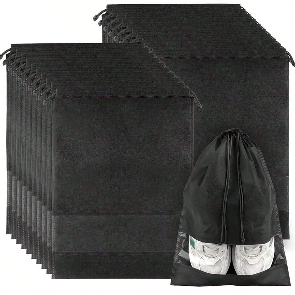 Borsa porta scarpe con corda, borsa da viaggio con chiusura a coulisse, borsa porta scarpe portatile impermeabile, accessori essenziali per casa,