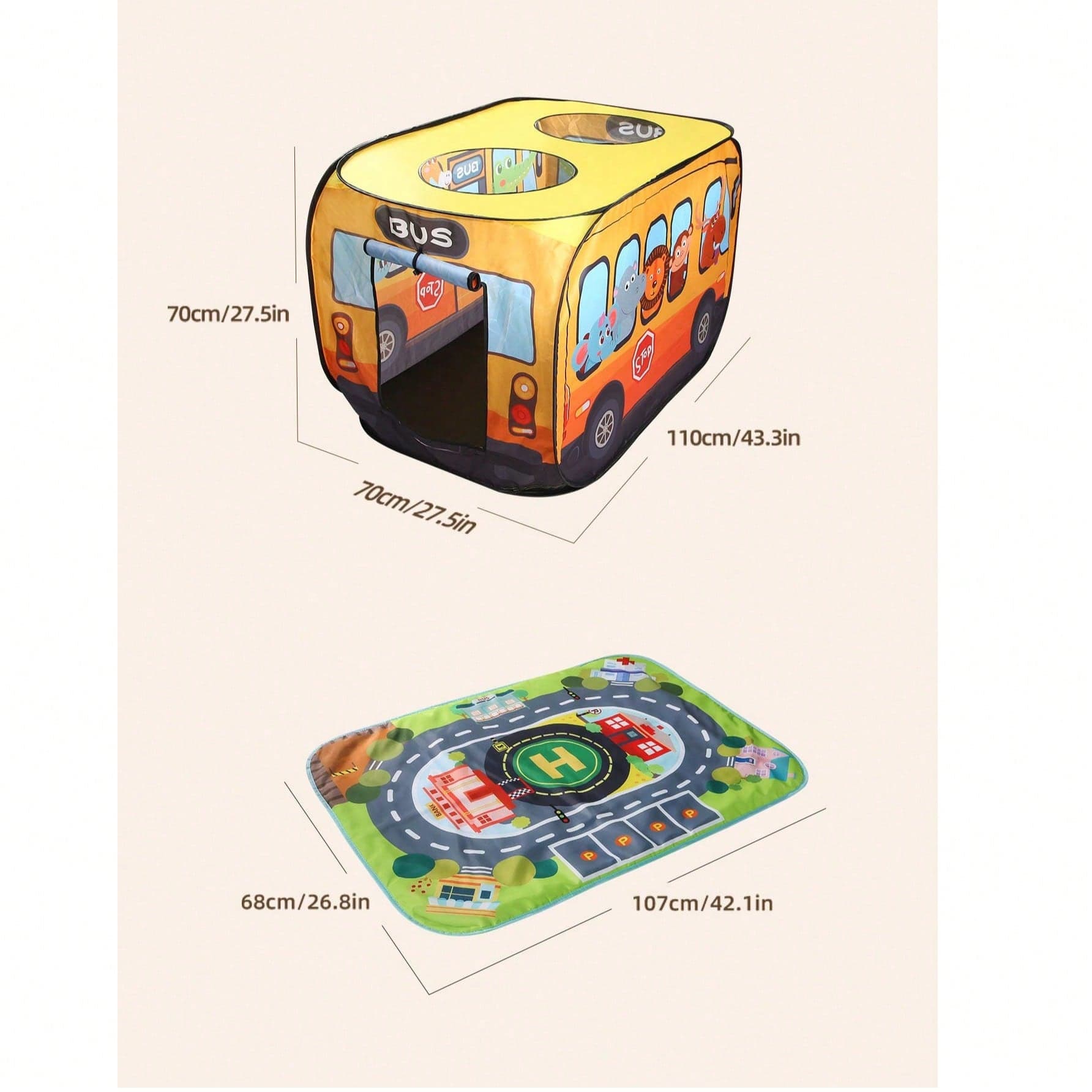 1 pezzo Tenda per bambini a forma di auto cartone animato e animali, casa da gioco da arrampicare per interni ed esterni, giocattolo da gioco di