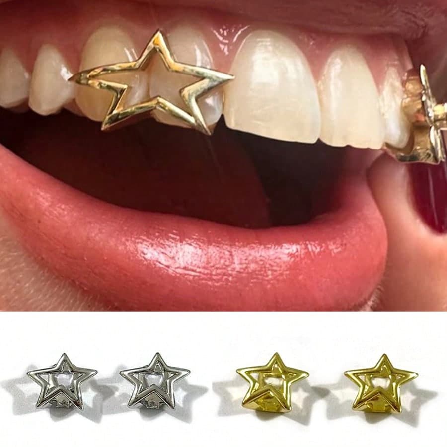 1 Set di grattugie a forma di stella cava, grattugia minimalista dorata con stile rap, adatta per uso quotidiano e Ognissanti