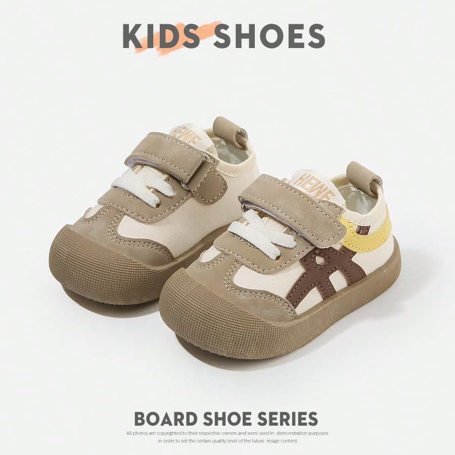 1 Paio di Scarpe da Skate Casual Basse con Chiusura a Strappo per Bambini, Adatte per il Gioco Quotidiano e Altri Scenari[Acquisto Basato sulla