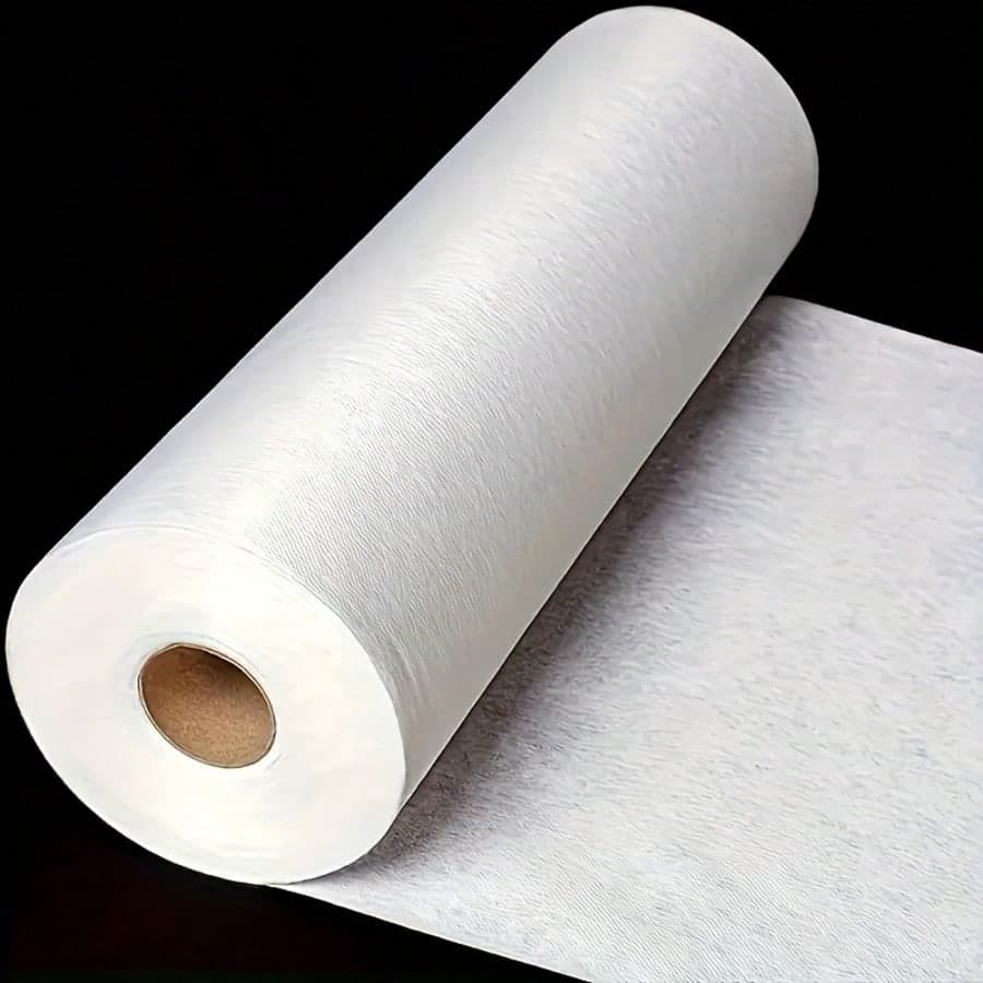 1 Rotolo di Fodera Adesiva Termoadesiva in Tessuto Non Tessuto di Spessore Medio/Leggero, Tessuto Tessile per Abbigliamento, Materiale per la