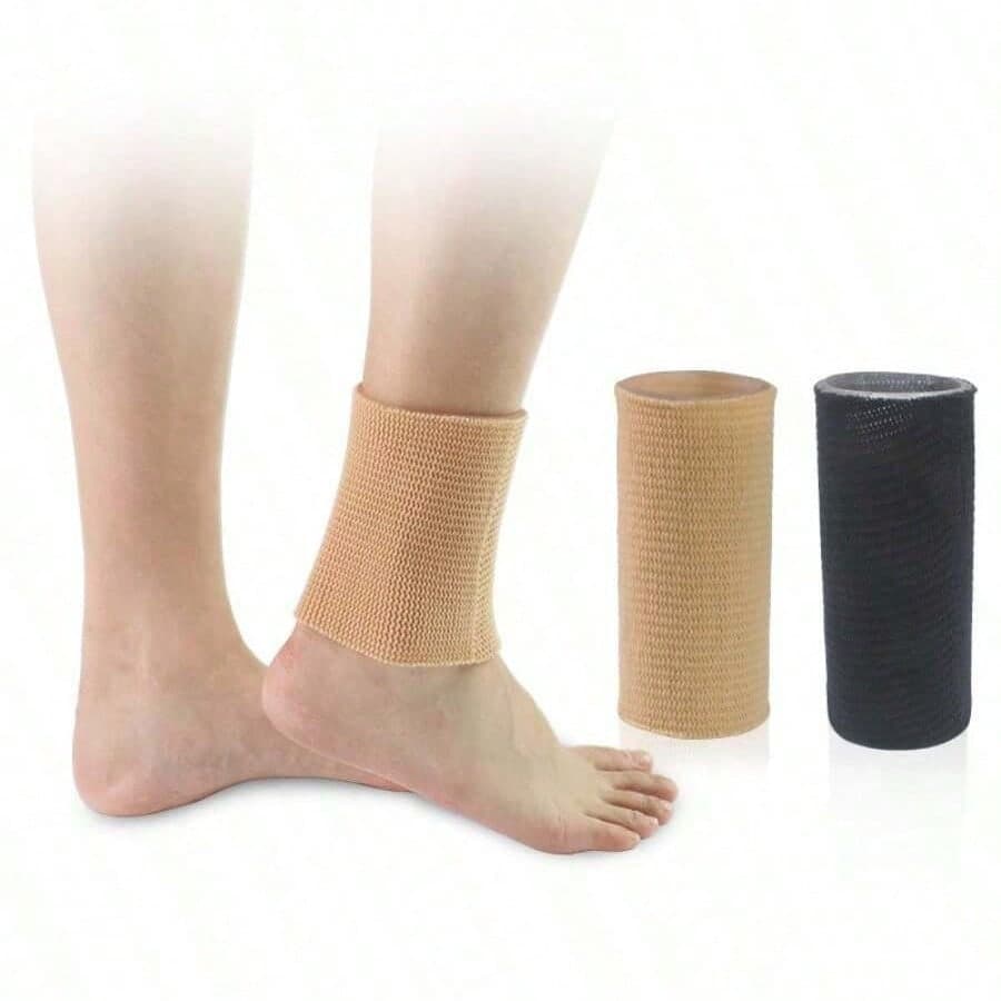 1 pezzo Tutore alla caviglia sportivo in gel elastico, supporto alla caviglia per pattinaggio di figura con compressione per uomo e donna