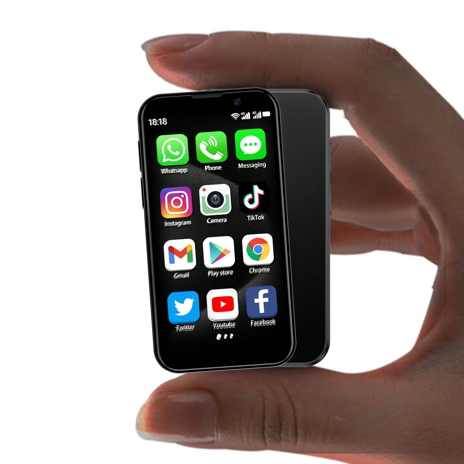 Mini smartphone 3G, telefono tascabile da 3 pollici, doppio slot SIM, Face ID, piccolo telefono tascabile premium per studenti, 2 GB + 16 GB, il mini