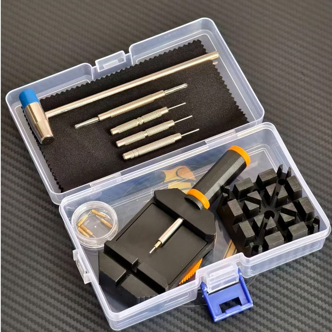 Kit di attrezzi premium per la rimozione e la riparazione di cinturini per orologi, set di strumenti per regolare, sostituire e ridimensionare i