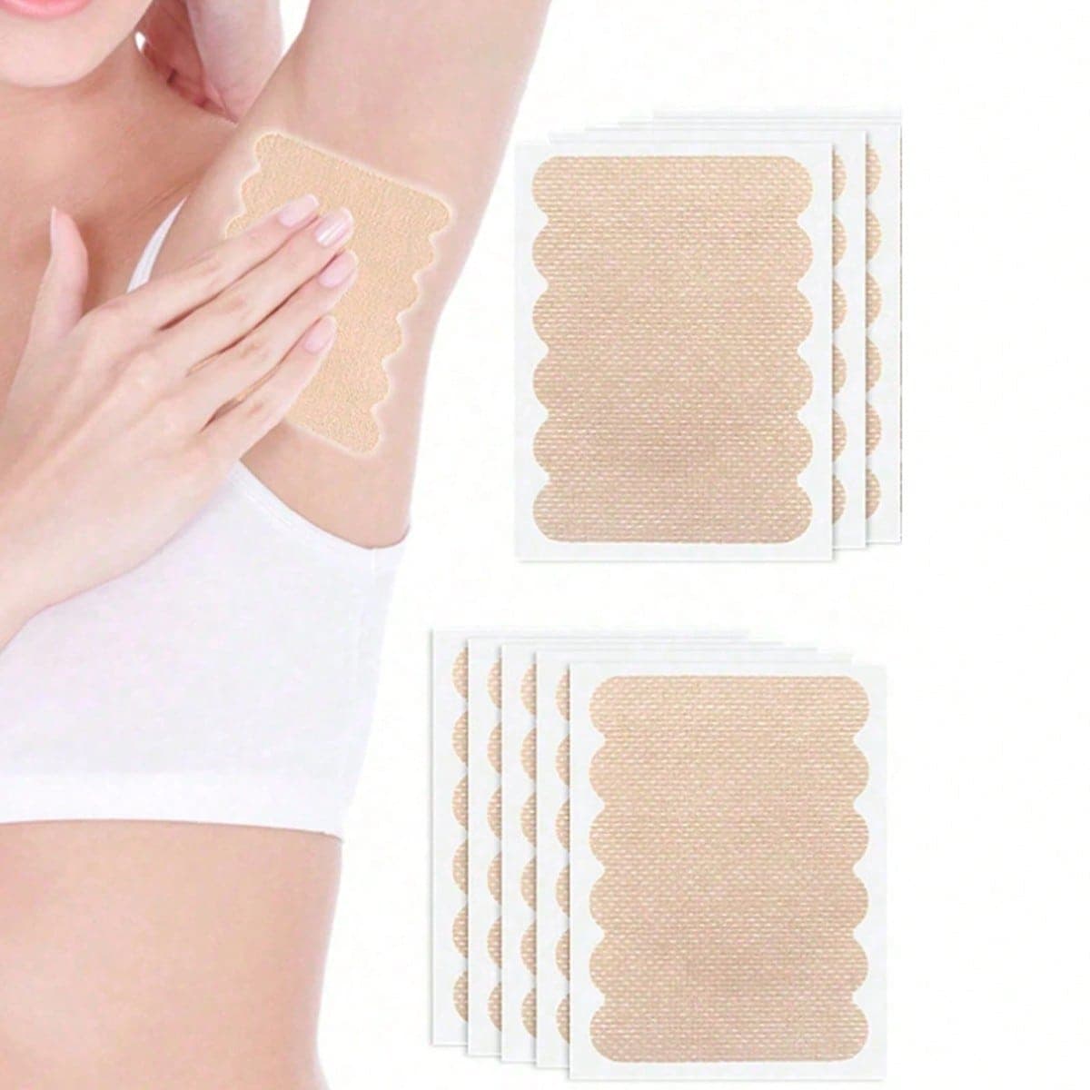 5-100 pezzi Cuscinetti assorbenti per il sudore delle ascelle, cuscinetti assorbenti invisibili e traspiranti, cuscinetti assorbenti per il sudore