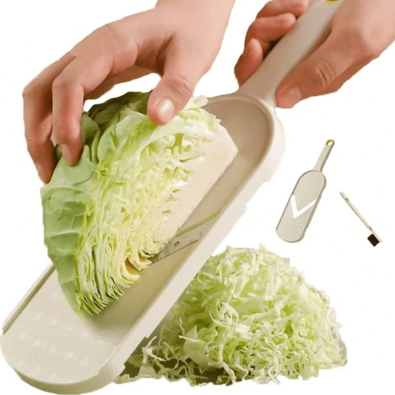 1 pezzo Affettatrice e grattugia per verdure in acciaio inossidabile, affettatrice per verdure e frutta, affettatrice per verdure multifunzionale in
