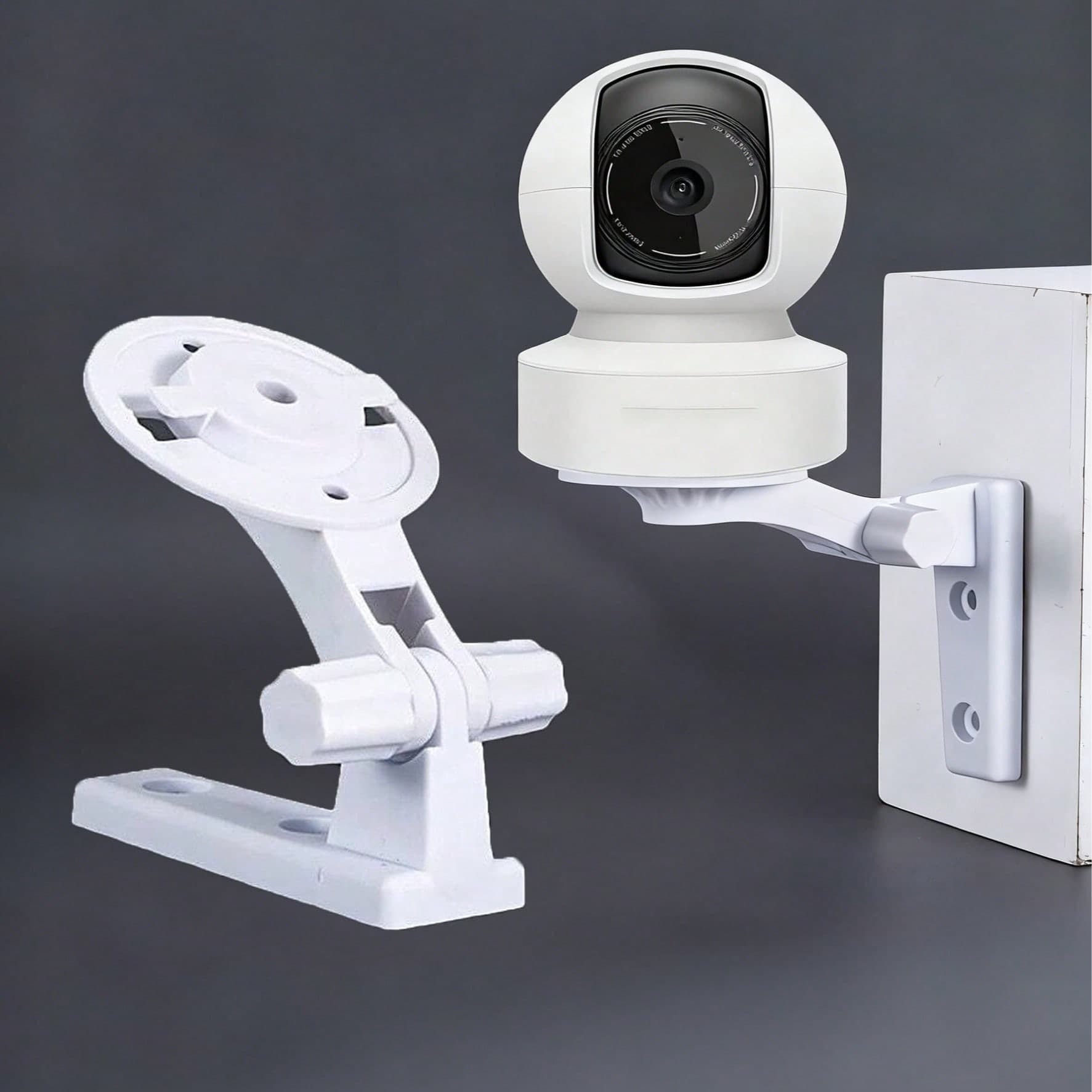 1 pezzo Supporto da parete, compatibile con Tapo C200/C210, Kasa EC70/KC410S Telecamere per interni con inclinazione e rotazione, Accessorio per