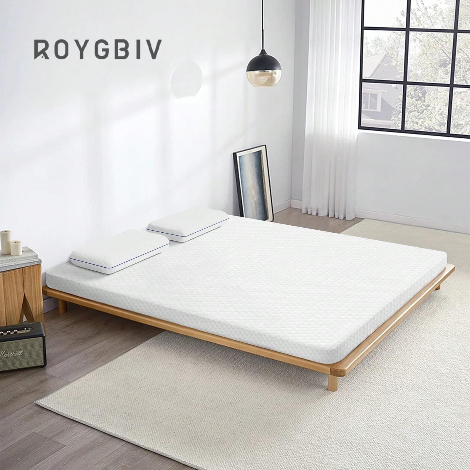 ROYGBIV Gel Memory Foam Topper 7 cm – Comfort indipendente dalla temperatura, traspirante, reversibile