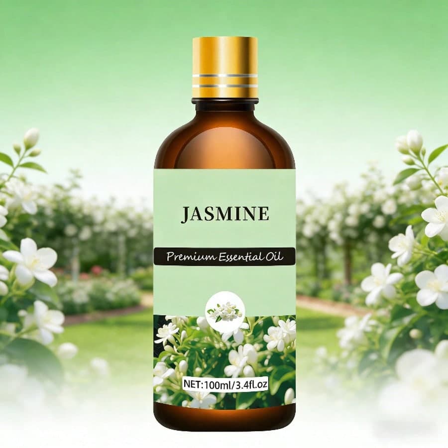 100ml/30ml/10ml Olio essenziale di gelsomino, olio di fiori di gelsomino, adatto per diffusore, umidificatore, sapone/produzione di candele, unisex,