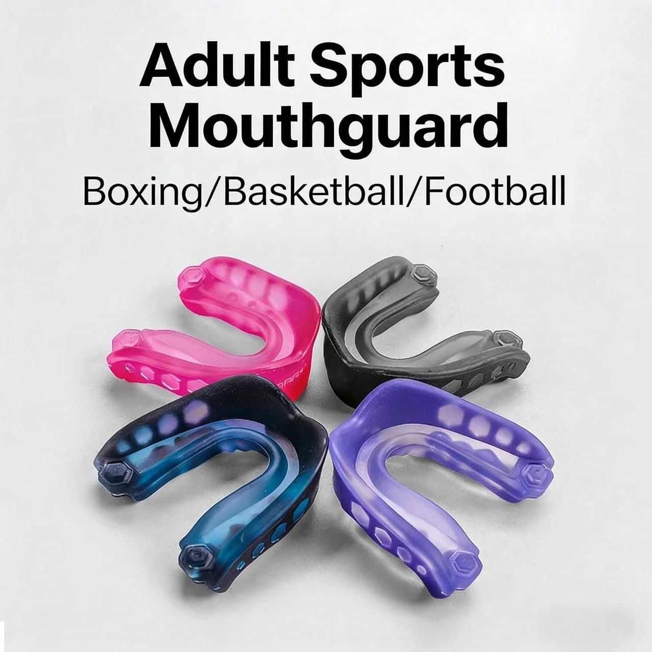 1/10 pezzi Paradenti, adatti per basket, boxe, arti marziali, taekwondo, protezione dentale per sport, masticabili, protezione da collisioni