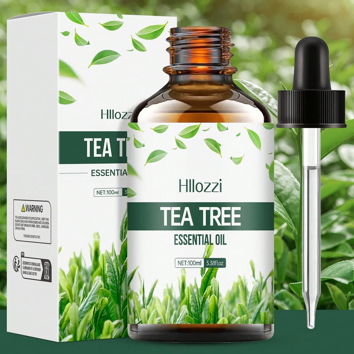 30ml/60ml/100ml Olio essenziale di tea tree - Profumo fresco e duraturo, portatile, compatibile con diffusori di aromi/diffusori in legno/pietre
