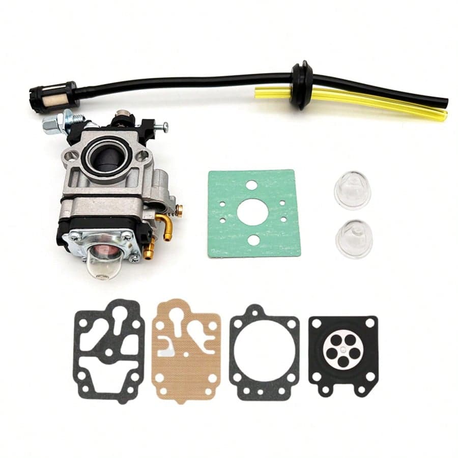 Kit carburatore per decespugliatore (modello vecchio 40-5, set da 9 pezzi) - Carburatore + filtro carburante + tubo carburante + guarnizione
