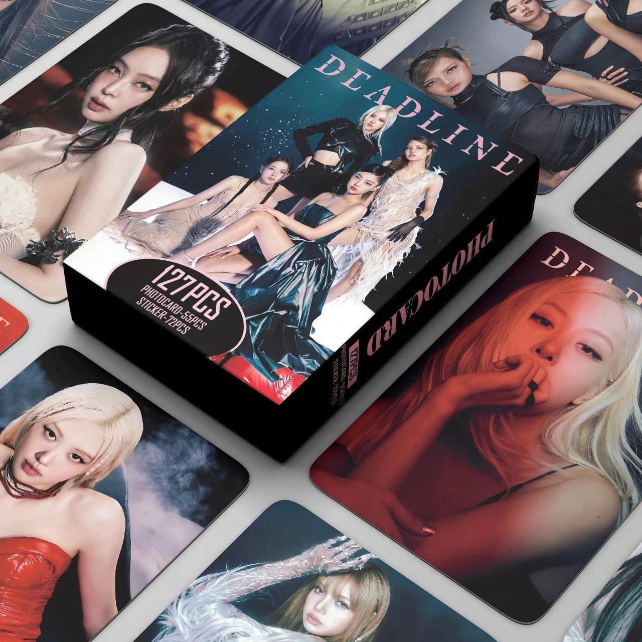 127/124 pezzi K-POP BLACK P1NK 3° Mini Album DEADLINE Photo Card, JENN1E, R0SÉ, L1SA, JIS00 Merchandise LOMO Small Cards, Carte da collezione a