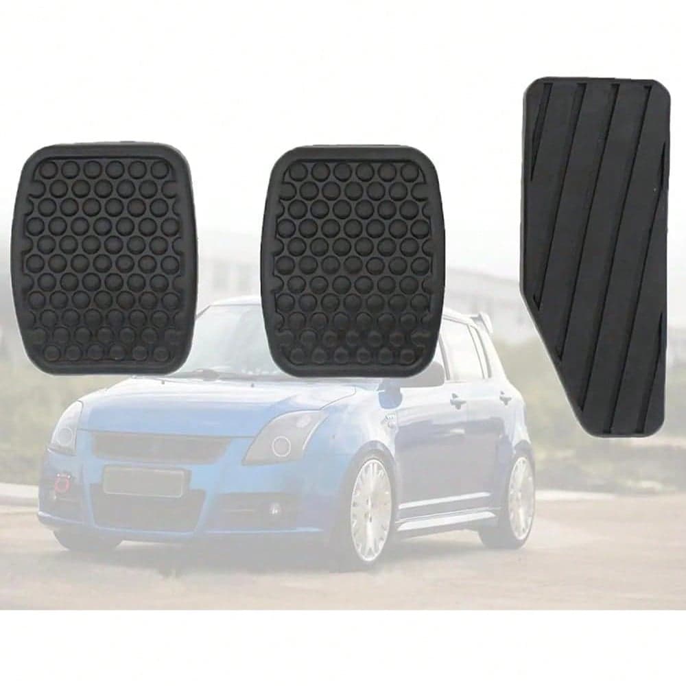 Set di coperture antiscivolo in gomma per pedali auto, adatto per modelli specifici di pedali del freno e della frizione, in materiale in gomma