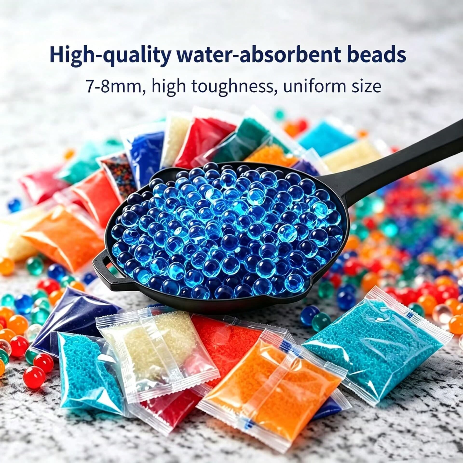 6000 pezzi Perle d'acqua, Perle gel d'acqua, Perle idrogel, Fate d'acqua, per coltivazione idroponica, riempitivo per vasi, ritenzione idrica per