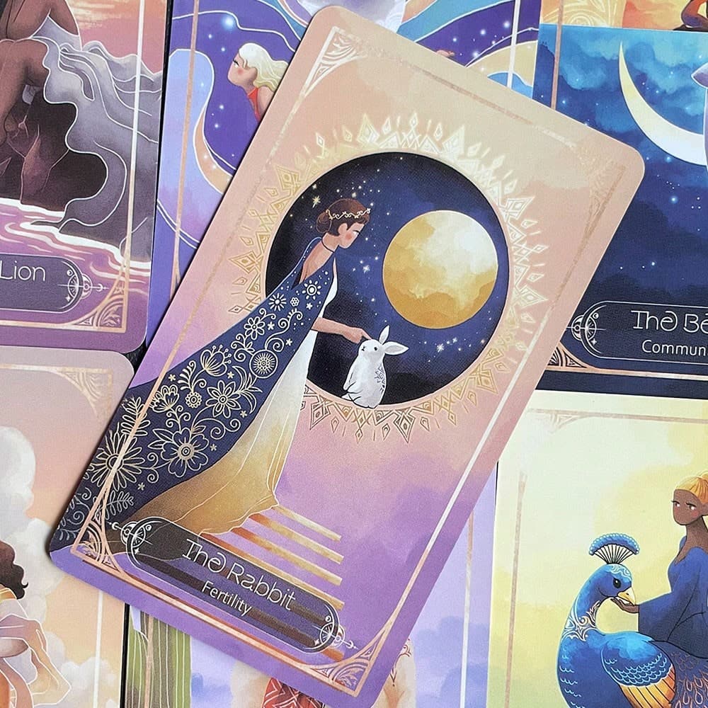 Mazzo di 52 carte dell'Oracolo dell'Anima Selvaggia, versione in inglese, gioco di divinazione divertente per raduni familiari