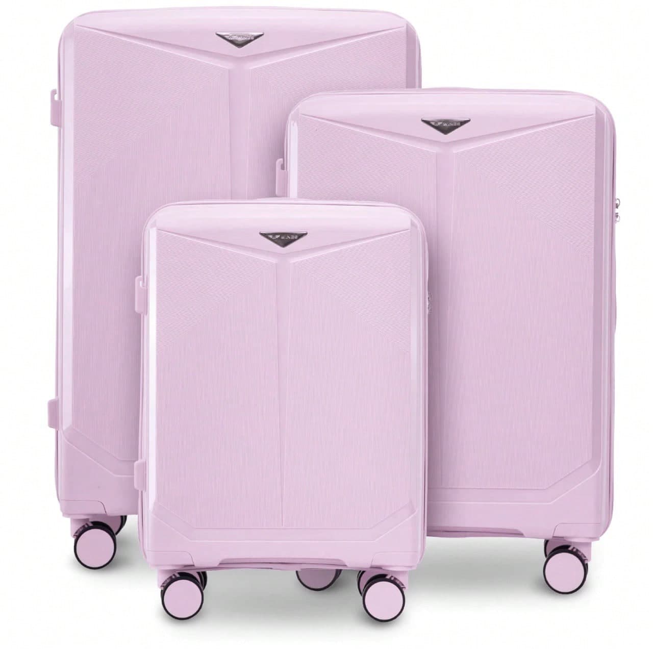 Set di 3 valigie o scegli il bagaglio disponibile in 28", 24", 20" pollici in polipropilene, bagaglio da viaggio con manico telescopico TSA, ruote a