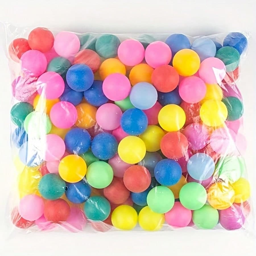 Palline da ping pong colorate opache da 40mm, resistenti e rimbalzanti, perfette per feste, giochi in ufficio e attività divertenti