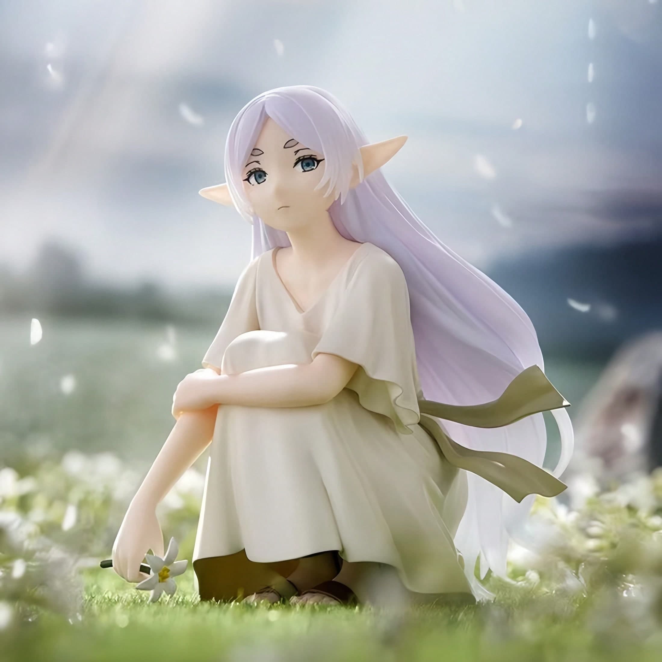 1 pezzo/Figura anime in posa accovacciata, decorazione da scrivania, regalo ornamento, bella ragazza figura di ramen istantaneo, adatto come regalo di