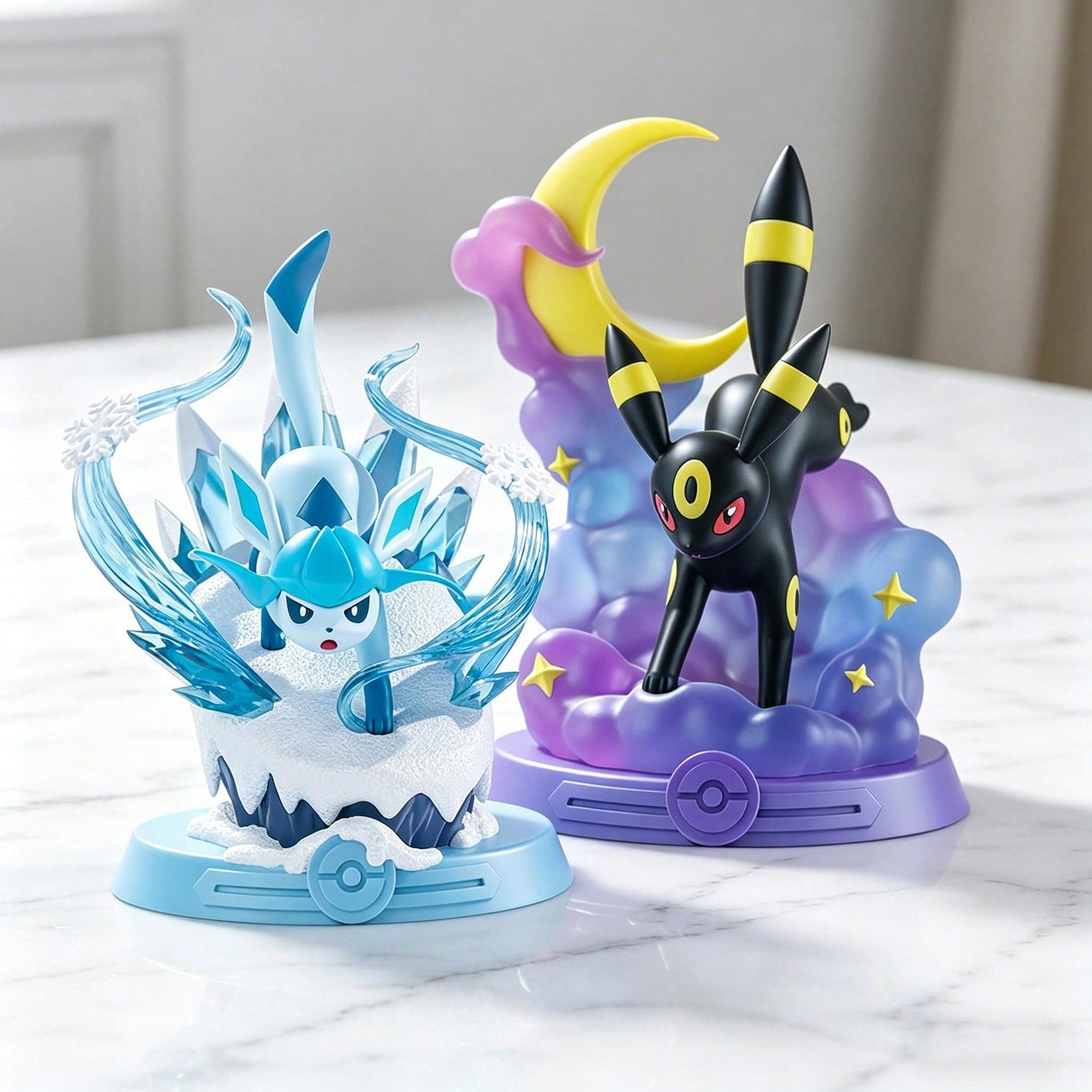 Figura ufficiale Pokémon Let's Go Eevee Serie Evoluzione, scatola cieca carina, modello da collezione di personaggi cartoni animati kawaii, ornamento