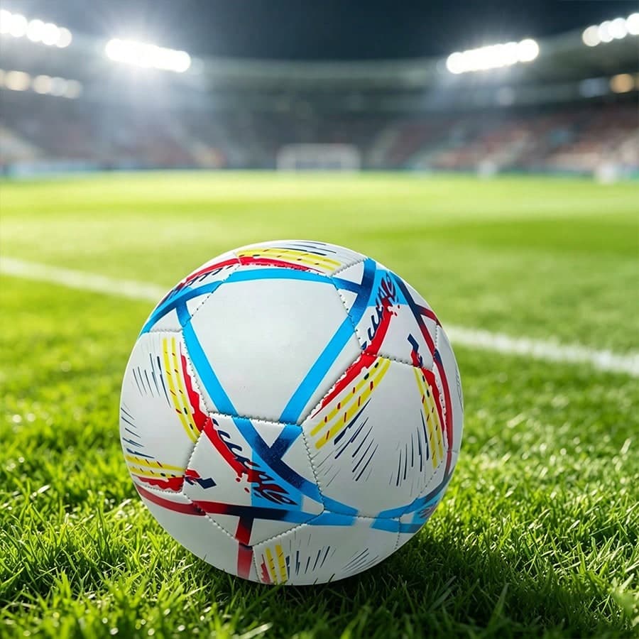 1 pezzo Pallone da calcio professionale taglia 5, antiscivolo e resistente all'usura - realizzato in materiale PVC, con design colorato e vivace,