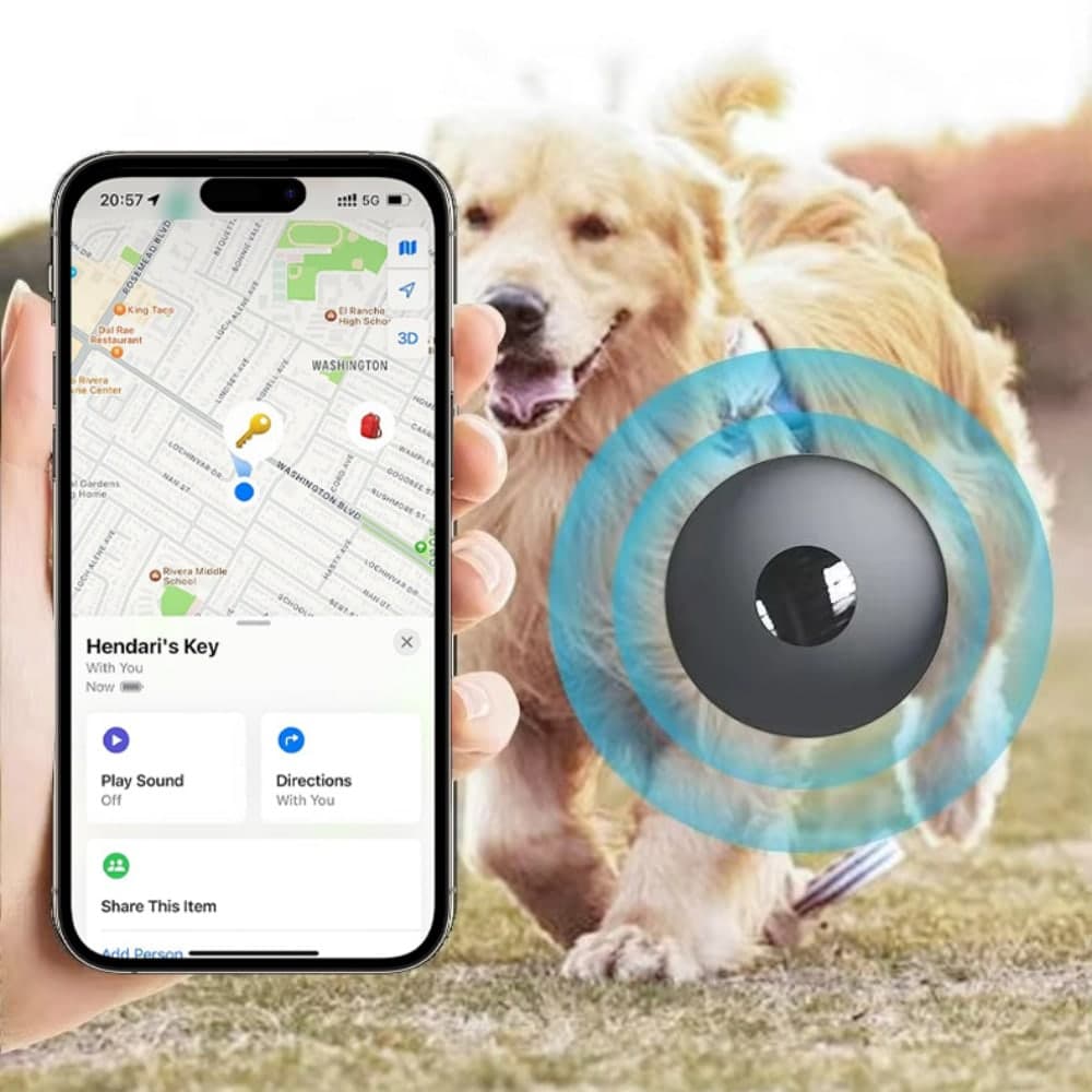 Localizzatore GPS senza fili, versione Apple, alternativa ad AirTag, AirTag Apple, portachiavi AirTag, localizzatore GPS per auto, collare GPS per