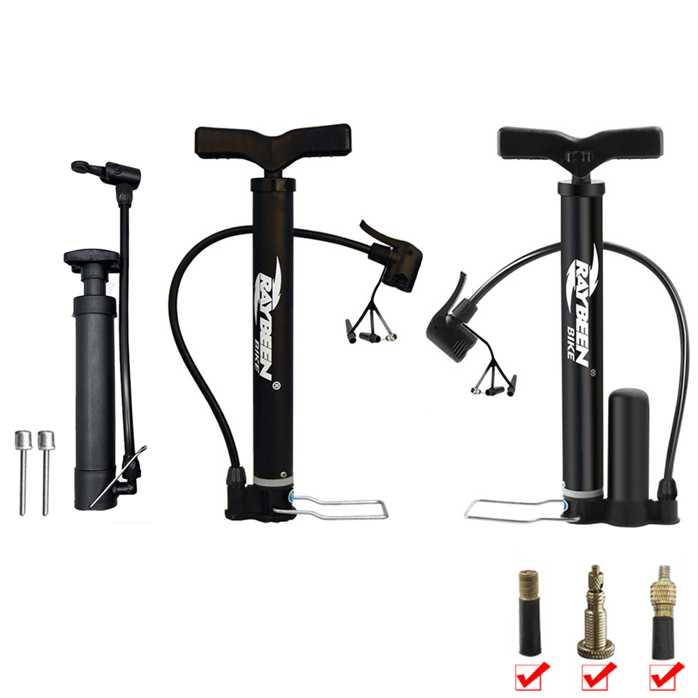 1 Set Pompa portatile a gonfiaggio rapido, Pompa ad aria & 2 aghi, Pompa manuale per palloni, Pompa per ciclismo, Materiale rinforzato in lega di