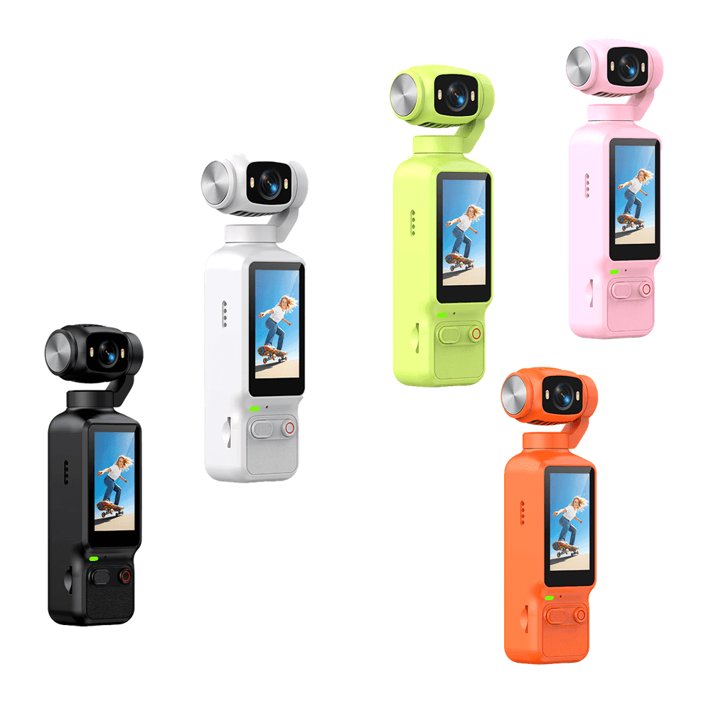 Telecamera portatile HD per registrazione video HD - Portatile, batteria a lunga durata da 1800mAh, ricaricabile, fotocamera per vlogging, gimbal