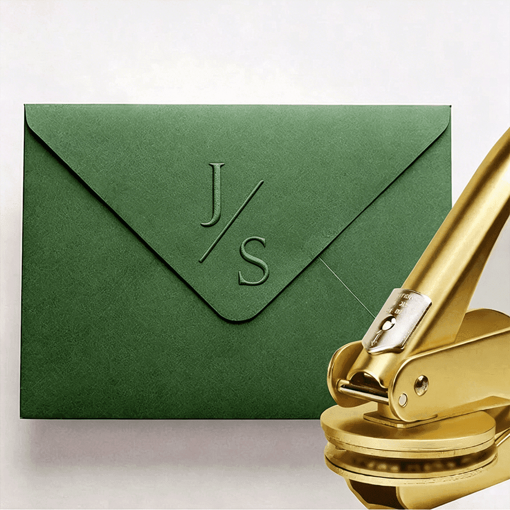 1 pezzo Timbro a rilievo personalizzato, timbro a rilievo fatto a mano personalizzato per logo, logo per matrimonio e libri di biblioteca, articoli di