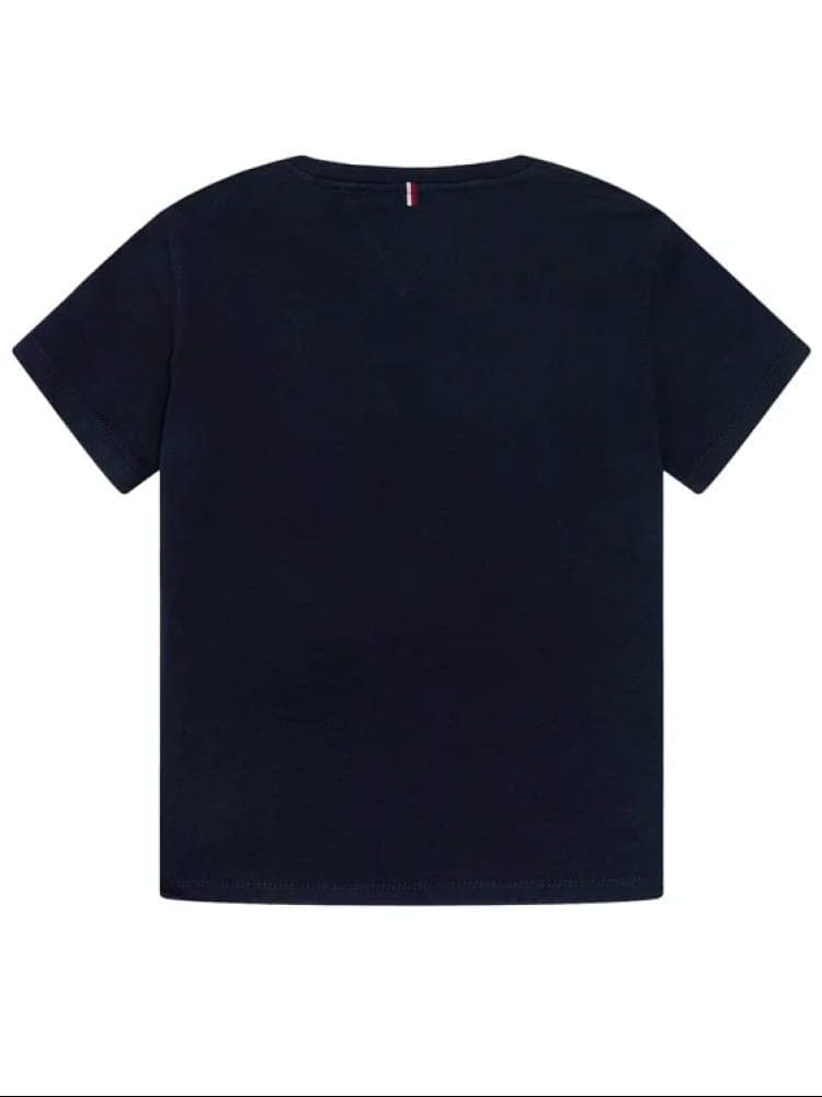 Tommy Hilfiger tshirt blu navy bambino mini logo view 2