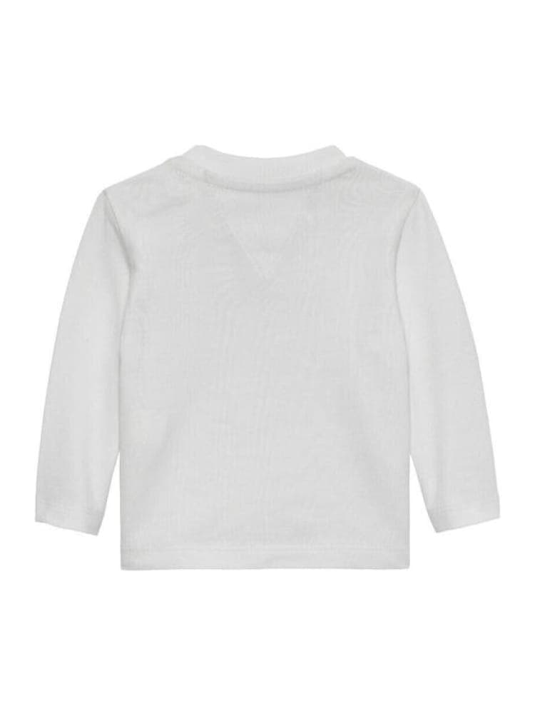 Tommy Hilfiger tshirt bianca neonato logo sul davanti view 2
