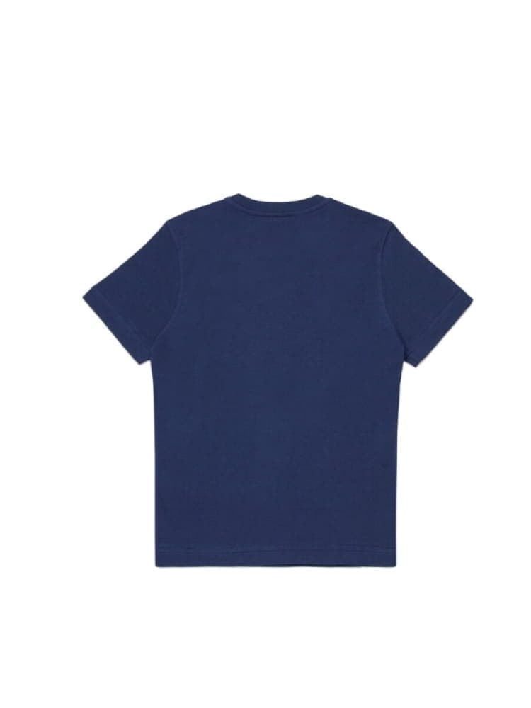 Diesel tshirt blu navy bambino maxi logo view 2