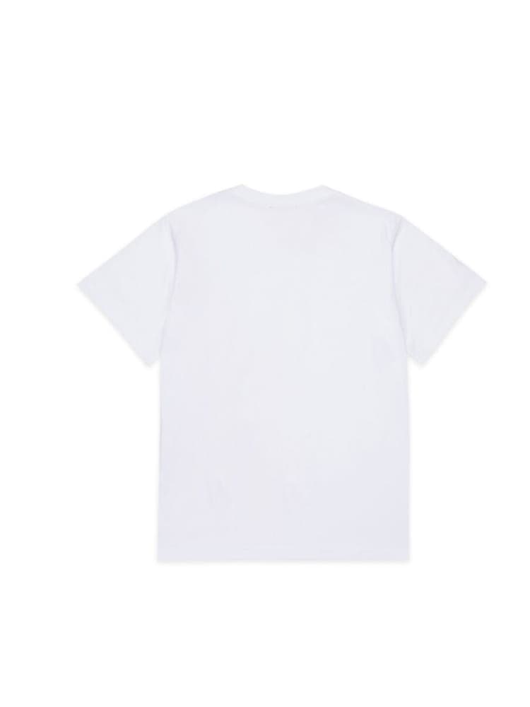 Diesel tshirt bianca bambino maxi logo view 2
