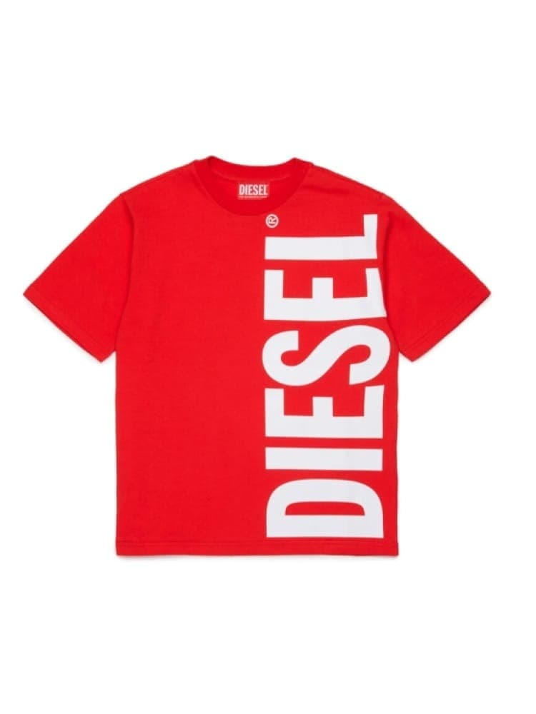 Diesel tshirt rossa bambino maxi logo